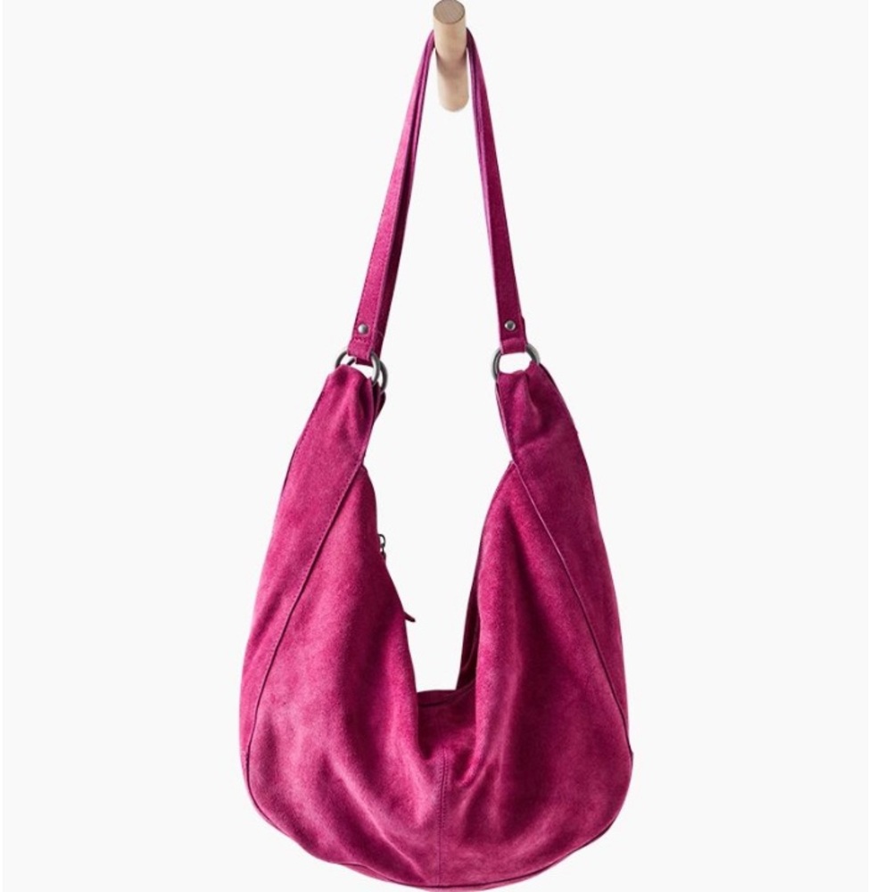 Free People Roma Suede in Fucshia